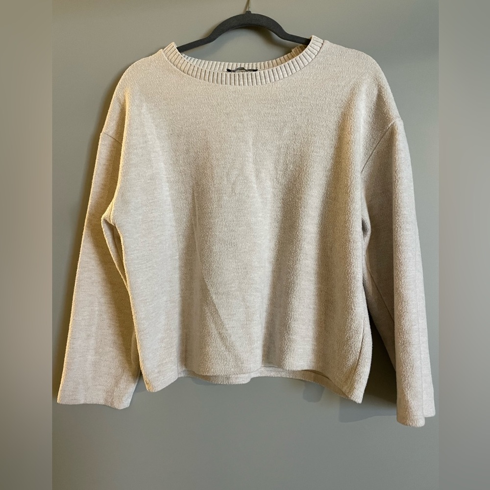 Zara Cream Cropped Sweater